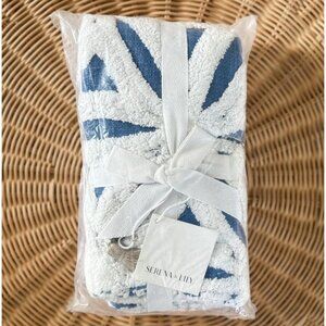NEW Serena & Lily Marion Euro Pillow Sham-French Blue